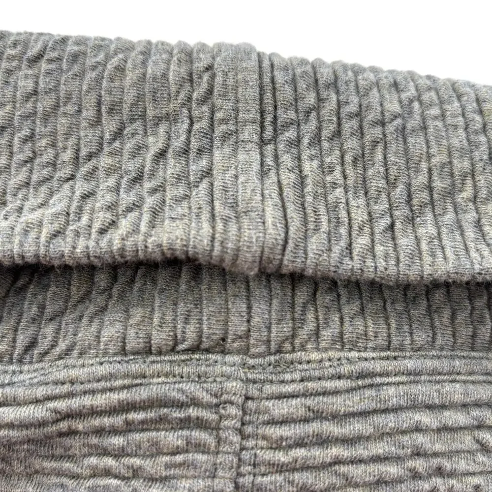 Lululemon Gray Sage Green Peaceful Moments Striped High Neck Pullover